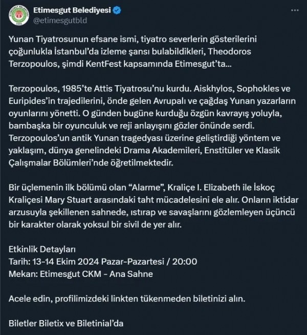 CHP’li Etimesgut Belediyesi’nden tepki çeken program! 15 Temmuz'a bütçe yok Yunan tiyatrosuna var